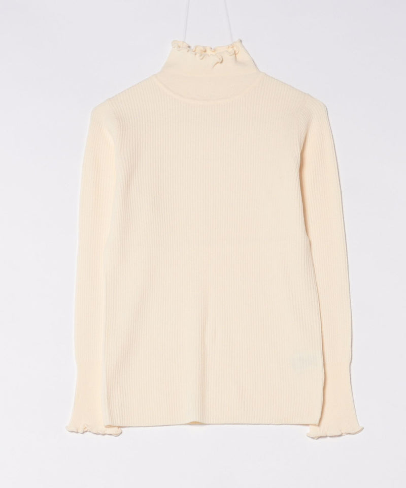 【C-FORT POINT/フォートポイント】リブハイネック ニットプルオーバー