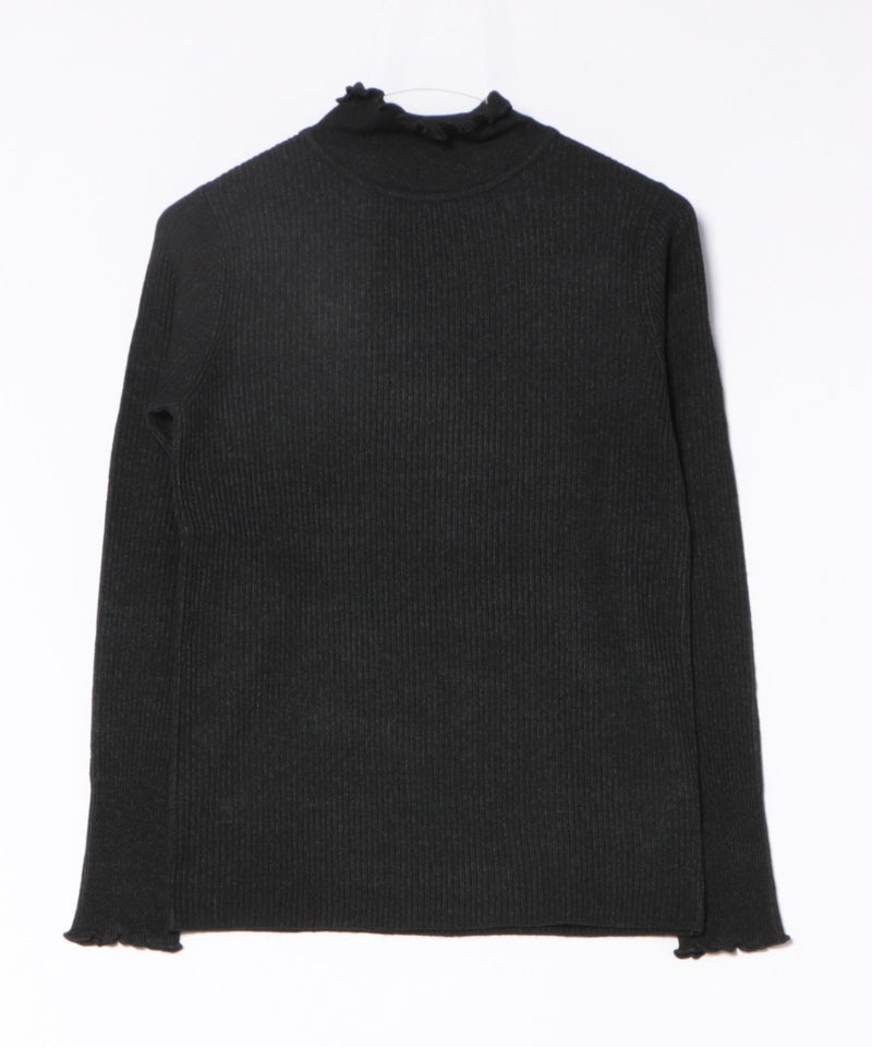 【C-FORT POINT/フォートポイント】リブハイネック ニットプルオーバー