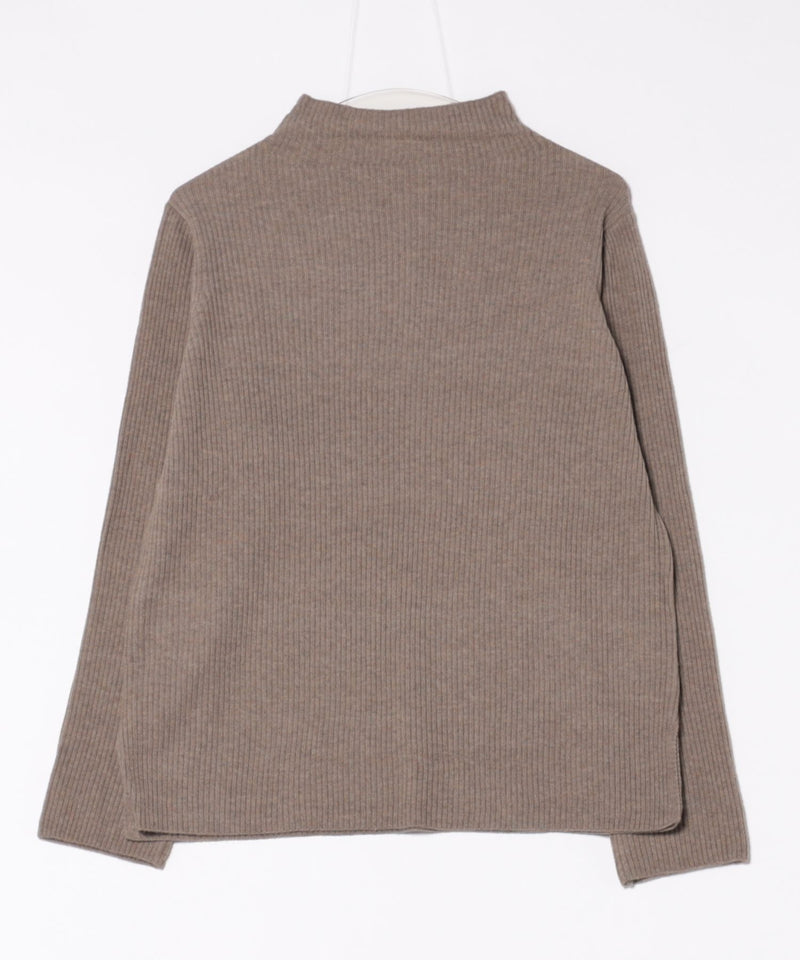 【C-FORT POINT/フォートポイント】リブボトルネック ニットプルオーバー