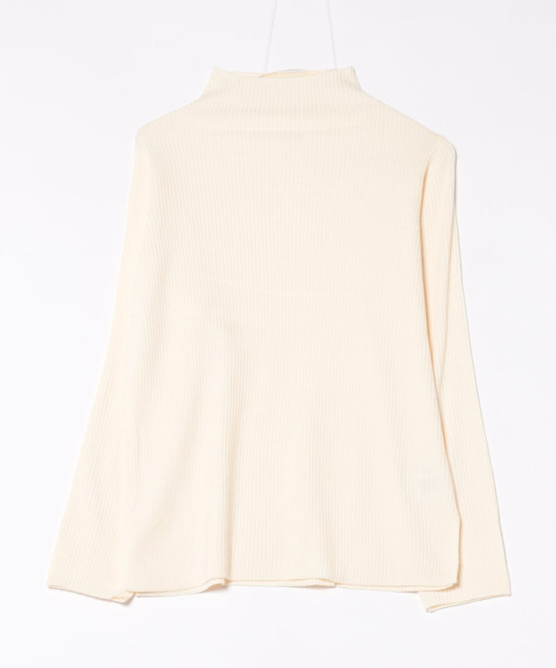 【C-FORT POINT/フォートポイント】リブボトルネック ニットプルオーバー