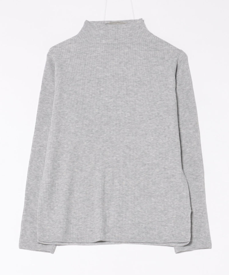 【C-FORT POINT/フォートポイント】リブボトルネック ニットプルオーバー