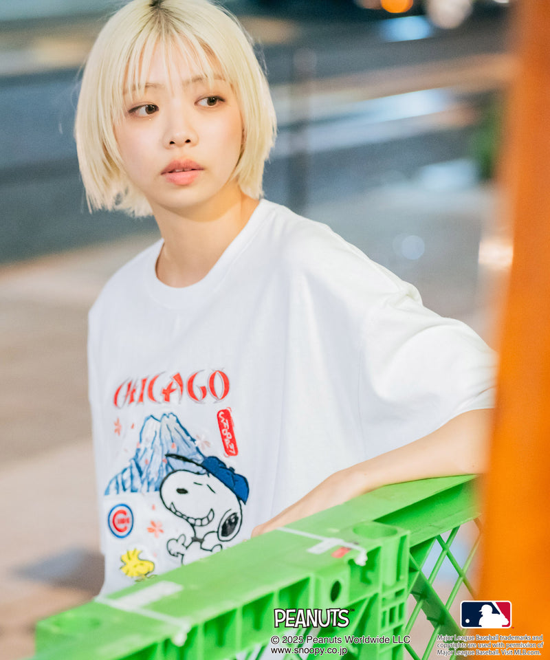 【PEANUTS×MLB】オリジナルデザイン 和柄Ｔシャツ ドジャース ヤンキース カブス スーベニア