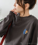 【CONVERSE/コンバース】×【TOM AND JERRY/トムとジェリー】オーバーサイズ プリント スウェットトレーナー