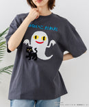【ねないこだれだ】【コットン100％のしっかりした生地 ドロップショルダー】オリジナルデザイン 刺繍Tシャツ せなけいこ 絵本 コラボ キャラクター 半袖 ユニセックス おばけ グッズ かわいい