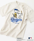 【PEANUTS×MLB】オリジナルデザインTシャツ 刺繍 ドロップショルダー ユニセックス