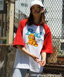 【Garfield】 ガーフィールド コラボ ラグラン Tシャツ Y2K ストリート ❘ジーンズメイト公式オンラインショップ