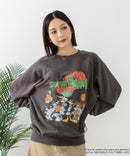 【DISCUS ATHLETIC×LOONEY TUNES】スペース・ジャム キャラクタープリントスウェットトレーナー メンズ レディース ユニセックス