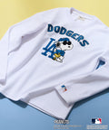 【2025新作 】MLB ×PEANUTS オリジナルデザイン TCダンボール Tトレーナー  ドジャース カブス ヤンキース ドロップショルダー ビッグシルエット ユニセックス 人気アイテム　