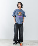 新柄追加！！【TOM AND JERRY/トムとジェリー】オリジナルデザイン 刺繍 Tシャツ ジェリー タフィー ドロップショルダー ビッグシルエット ユニセックス キャラクター