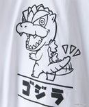 【GODZILLA/ゴジラ】【コットン100％のしっかりした生地 親子でお揃いコーデにも！】KIDS オリジナルデザイン 刺繍Tシャツ ゴジラ キングギドラ メカゴジラ コラボ 特撮 映画 キャラT オーバーサイズ 130 140 150 160