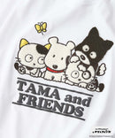 【タマ＆フレンズ～うちのタマ知りませんか？】オリジナルデザインTシャツ バイキンくん 刺繍 ドロップショルダー ユニセックス