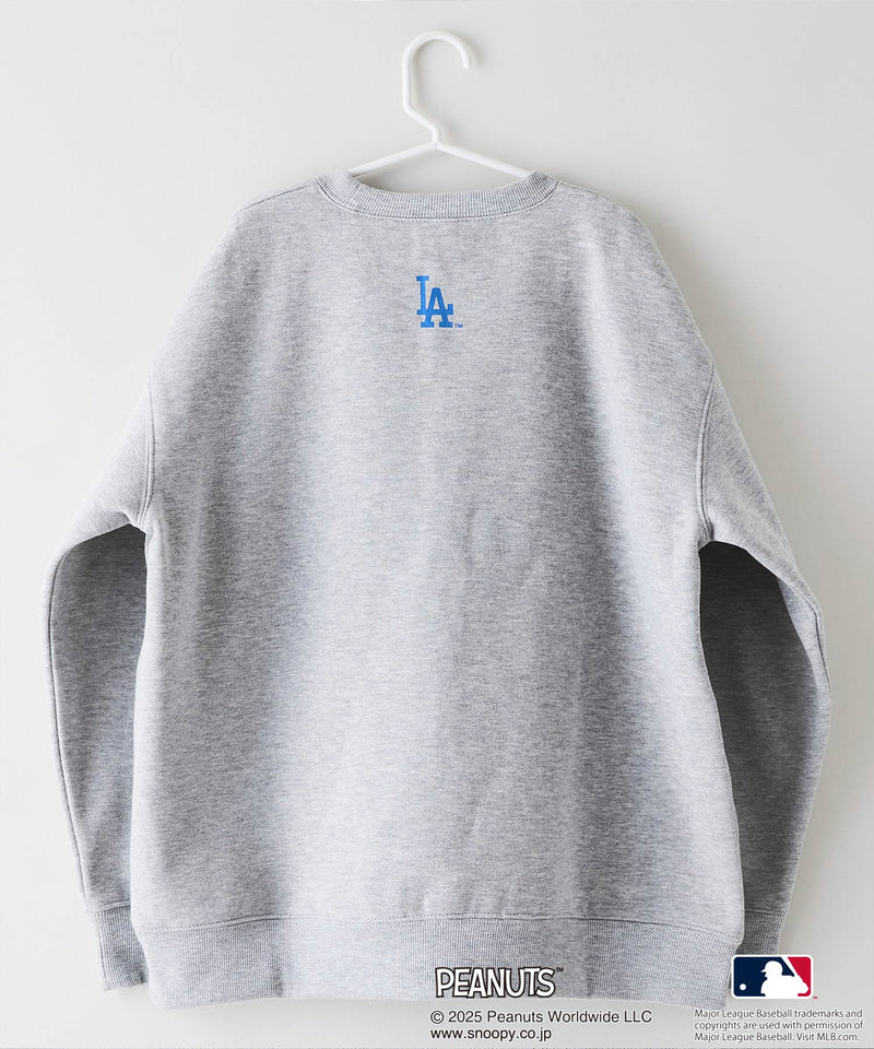 【PEANUTS×MLB】オリジナルデザイン KIDS裏起毛トレーナー キッズサイズ ヤンキース ドジャース カブス キャラクター