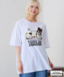 【タマ＆フレンズ～うちのタマ知りませんか？】オリジナルデザインTシャツ バイキンくん 刺繍 ドロップショルダー ユニセックス
