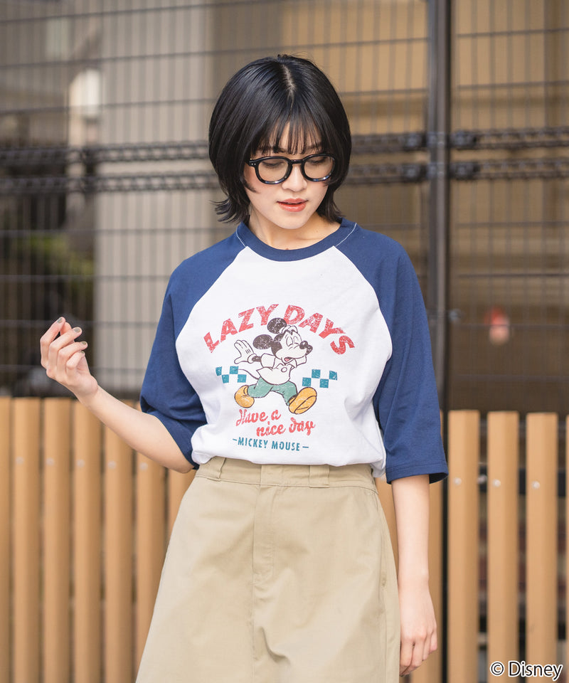 DISNEY/ディズニー】ラグラン7分袖Tシャツ