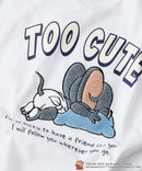 【TOM and JERRY/トムとジェリー】オリジナルデザインTシャツ 刺繍 ドロップショルダー ユニセックス