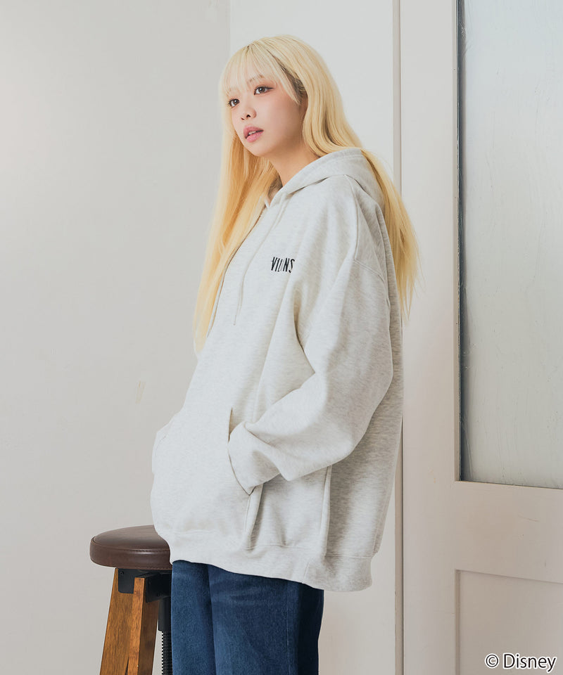 【DISNEY/ディズニー】＜ナイトメアー・ビフォア・クリスマス＞＜ディズニーヴィランズ＞ビッグシルエット 裏起毛 プルオーバーパーカー フーディー ドロップショルダー オーバーサイズ