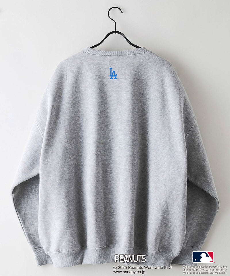 【PEANUTS×MLB】オリジナルデザイン 裏起毛トレーナー ヤンキース ドジャース カブス キャラクター