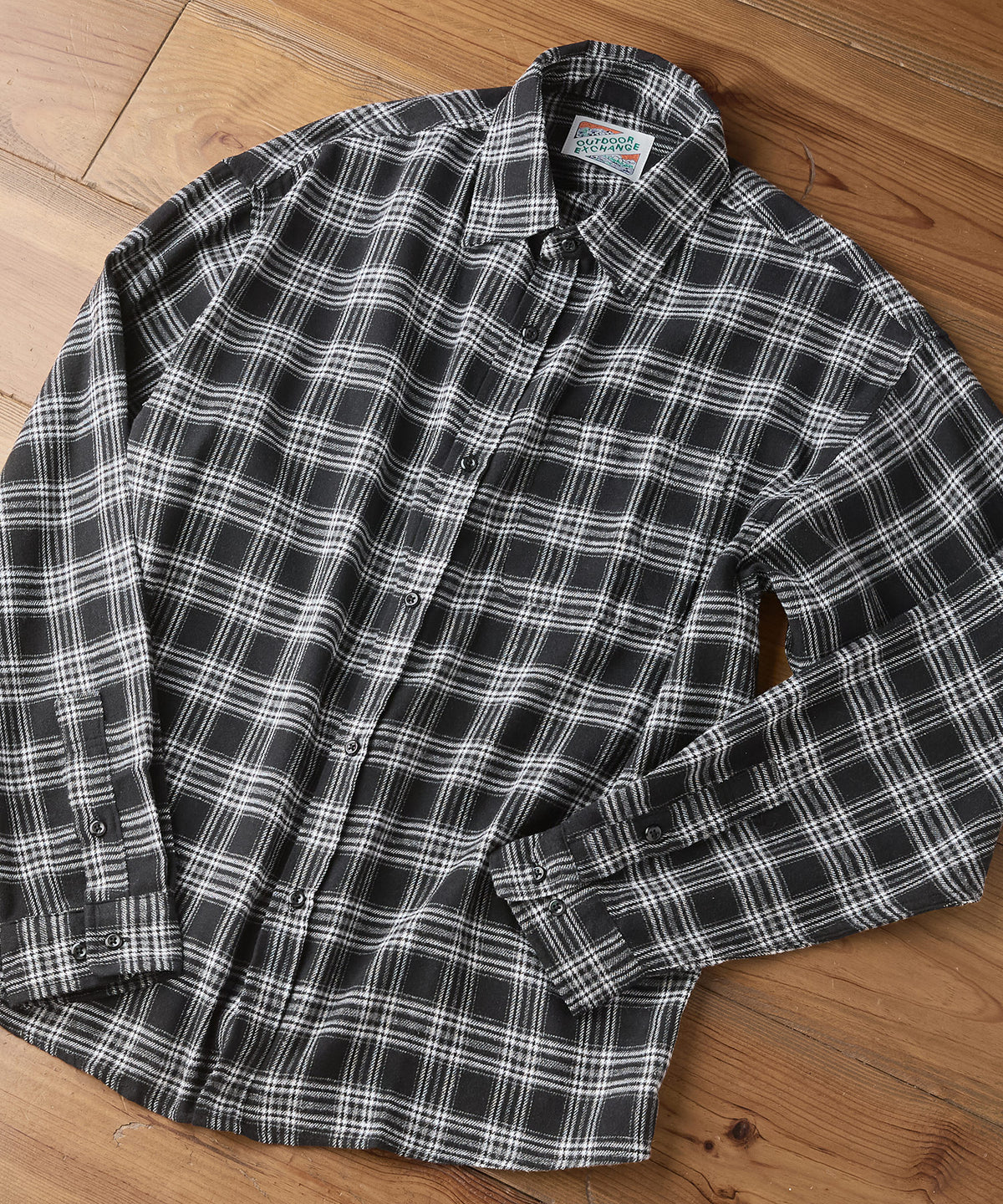 OUTDOOR EXCHANGE/アウトドアエクスチェンジ】チェックネルシャツ