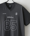 【BRKNHOME/ブロークンホーム】×【ZERO STAIN/ゼロステイン】【ホッケー風デザイン】コラボTシャツ 汗染み防止 ワンポイント オーバーサイズ