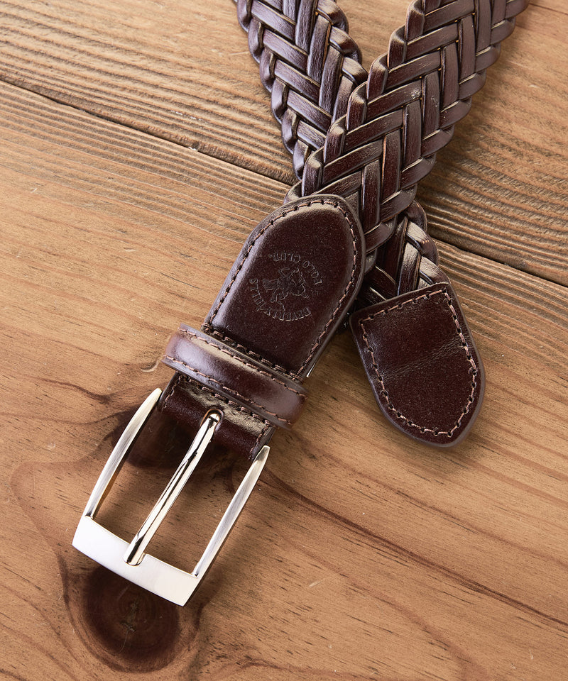 【BEVERLY HILLS POLO CLUB/ビバリーヒルズポロクラブ】編み込みベルト