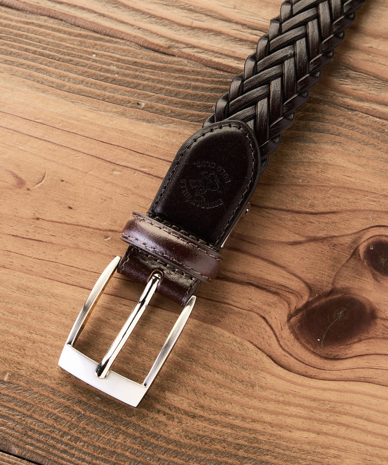 【BEVERLY HILLS POLO CLUB/ビバリーヒルズポロクラブ】編み込みベルト