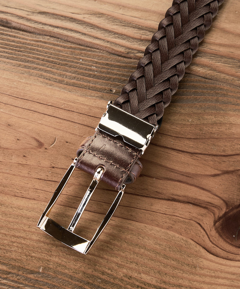 【BEVERLY HILLS POLO CLUB/ビバリーヒルズポロクラブ】編み込みベルト