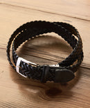 【BEVERLY HILLS POLO CLUB/ビバリーヒルズポロクラブ】編み込みベルト