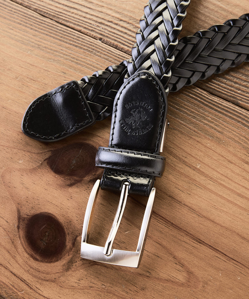 【BEVERLY HILLS POLO CLUB/ビバリーヒルズポロクラブ】編み込みベルト