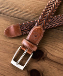 【BEVERLY HILLS POLO CLUB/ビバリーヒルズポロクラブ】編み込みベルト