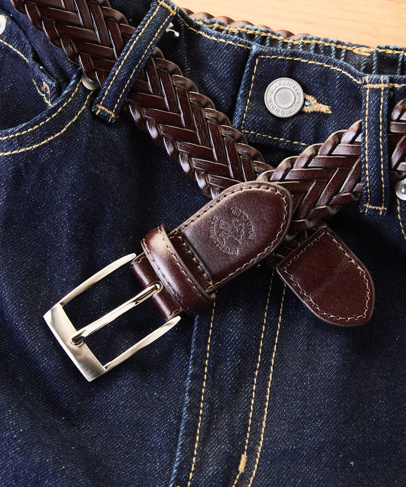 【BEVERLY HILLS POLO CLUB/ビバリーヒルズポロクラブ】編み込みベルト