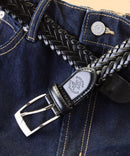 【BEVERLY HILLS POLO CLUB/ビバリーヒルズポロクラブ】編み込みベルト
