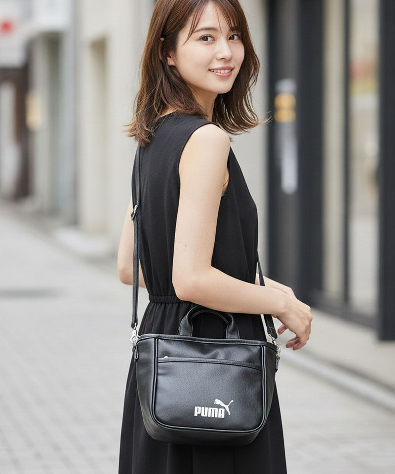 PUMA/プーマ】【PUレザー 高見え】ビンテージPUミニトートバッグ