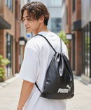 【PUMA/プーマ】【PUレザー 高見え】ビンテージPUナップサック 巾着バッグ メンズ レディース レトロ ストリート y2k スポーツミックス 古着風 おしゃれ