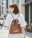 【PUMA/プーマ】【PUレザー 高見え】ビンテージPUナップサック 巾着バッグ メンズ レディース レトロ ストリート y2k スポーツミックス 古着風 おしゃれ