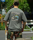 BEN DAVIS ベンデイビス バック 刺繡 Tシャツ