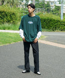 FILA  フェイク レイヤード 胸ワンポイント ロンT