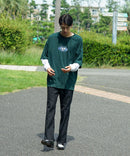 FILA  フェイク レイヤード 胸ワンポイント ロンT