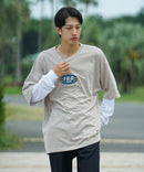 FILA  フェイク レイヤード 胸ワンポイント ロンT