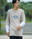 FILA  フェイク レイヤード 胸ワンポイント ロンT