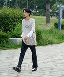 FILA  フェイク レイヤード 胸ワンポイント ロンT