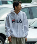 FILA デカ ロゴ プリント 裏起毛 フーディー  プルパーカー