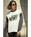 【THE BEATLES】 袖配色 ビッグ シルエット ロンT ツアーT バンドT ロックT 60年代 70年代 80年代 ビートルズ