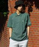 CHAMPION チャンピオン ワンポイント 鹿の子 ポロシャツ  C3-X35 男女兼用 ブランド コットン 綿100％ カジュアル ゴルフ テニス 衣替え 入学 卒業 新生活