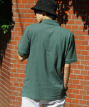 CHAMPION チャンピオン ワンポイント 鹿の子 ポロシャツ  C3-X35 男女兼用 ブランド コットン 綿100％ カジュアル ゴルフ テニス 衣替え 入学 卒業 新生活