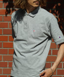 CHAMPION チャンピオン ワンポイント 鹿の子 ポロシャツ  C3-X35 男女兼用 ブランド コットン 綿100％ カジュアル ゴルフ テニス 衣替え 入学 卒業 新生活