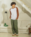 USAコットン  ワンポイント ラグラン ロング Tシャツ ロンT   サスティナブル  CHAMPION チャンピオン