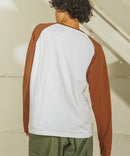 USAコットン  ワンポイント ラグラン ロング Tシャツ ロンT   サスティナブル  CHAMPION チャンピオン