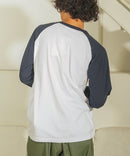 USAコットン  ワンポイント ラグラン ロング Tシャツ ロンT   サスティナブル  CHAMPION チャンピオン