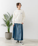 【CONVERSE/コンバース】バッグプリント ブランドロゴ スウェットトレーナー