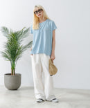 【CONVERSE/コンバース】ラウンドヘム フレンチスリーブ Tシャツ zo